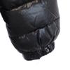 Moncler Down Jacket 50.4" Black Logo Embroidery Kid's Used