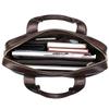 Malun Te Men's Genuine Leather Laptop Briefcase - Top Layer Cowhide Handbag