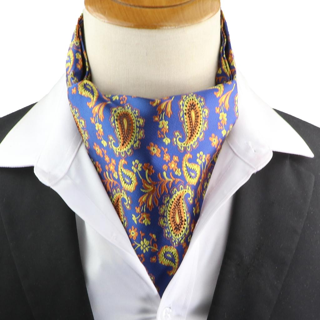 Pánská kravata Žakárová Květinová Paisley Pánská kravata Svatba Formální Ascot Šátek Samozavazovací Britský Gentleman Polyester Měkká kravata Luxusní