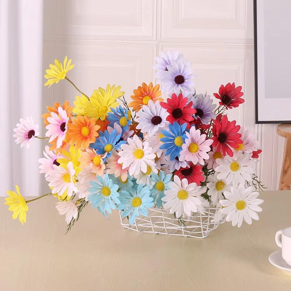 Long Branch Artificial Daisy Flowers Multi-color Imitation Chrysanthemum Flowers  Home Decor