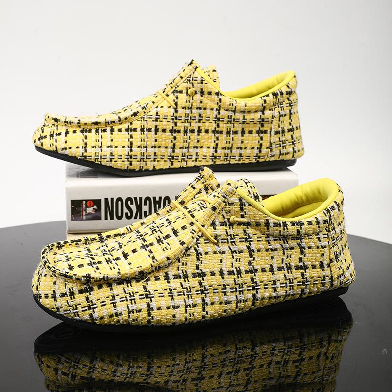 

Men Casual Sports Sneakers Lightweight Flat Man s Canvas Loafers Shoes Comfort Driving Walking Male Lazy Suitable for Sports Activities and Daily Wear 36