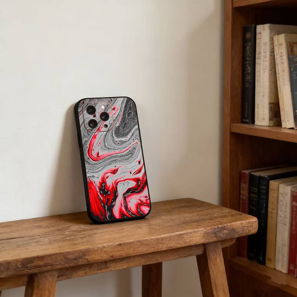 

Psychedelic trippy Holographic Phone Case For iPhone 17,16,15,14,13,12,11 Plus,Pro Max,XS,Soft Silicone Black Cover iPhoneXsMax