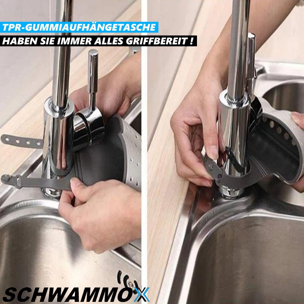 SCHWAMMOX Sponge Holder Kitchen Sink Organizer Sponge Holder Shelf