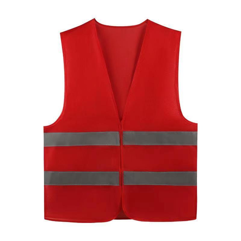 Custom Reflective Safety Vest with Logo for Nighttime Construction and Sanitation Workers