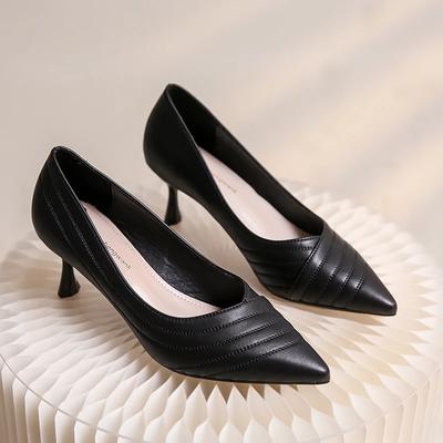 Fashion Fashion Shoes Female 2024 Autumn New Women's Pumps Comfortable Shallow Office Ladies Shoes Sexy Pointed Toe Dress Shoes Zapatos
