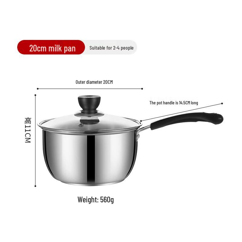 Zhi Shi Stainless Steel Milk Pan