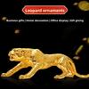 Lucky Leopard Decor Ornament for Office Living Room TV Wine Cabinet Decoration Opening Gift Leopard Mascot Home Decor Figurine