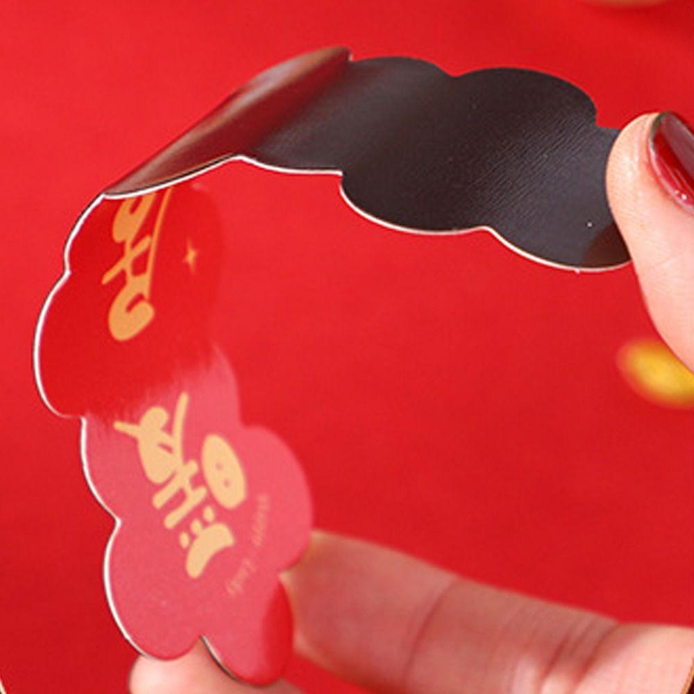 Chinese New Year Refrigerator Magnet Refrigerator Couplet Sticker  Spring Festival Supplies