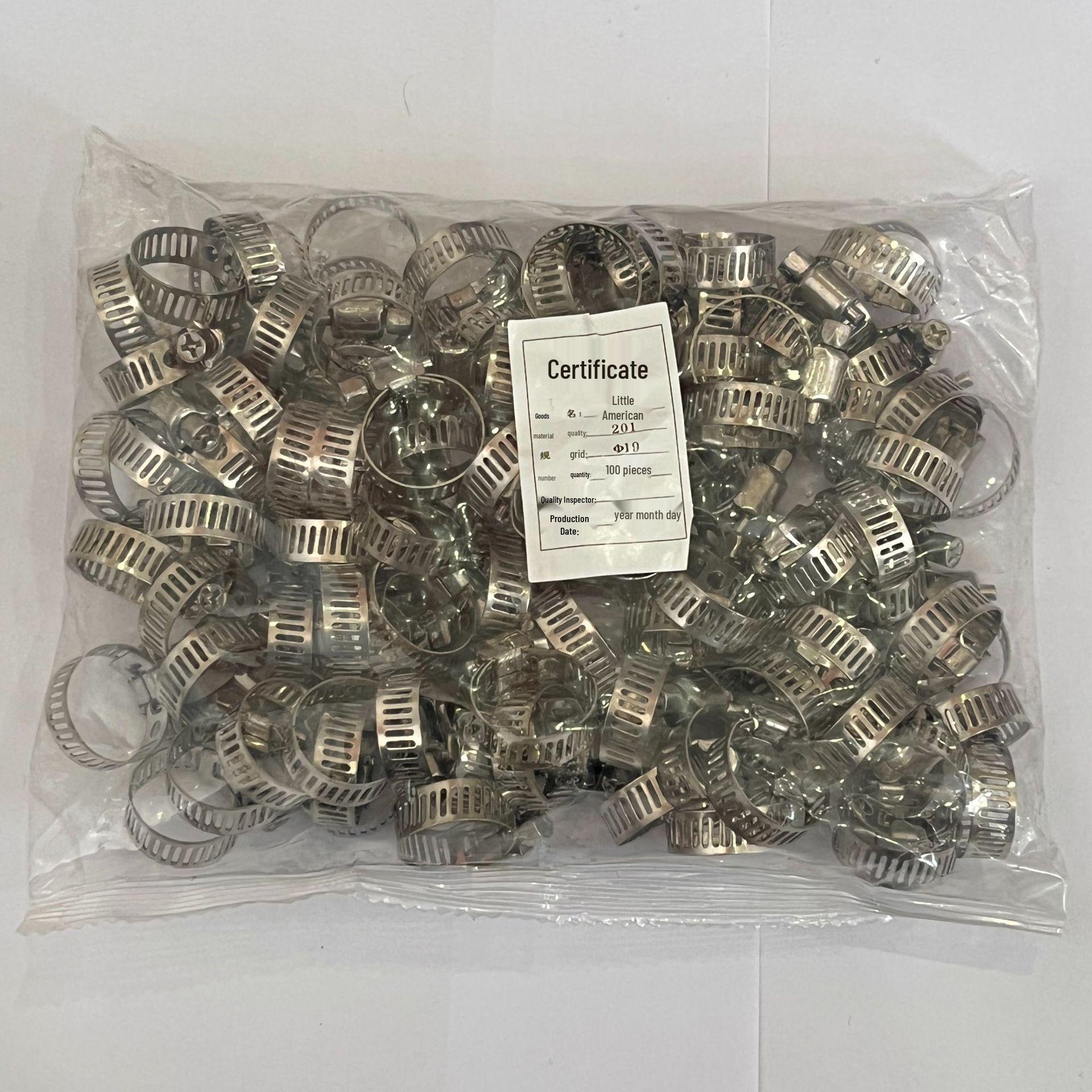 

Хомут из нержавеющей стали 13-19 мм - Малый американский стиль для водопроводных труб 8-12mm (8mm width) pack of 100