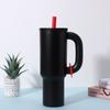 Tazza da viaggio termica in acciaio inossidabile da 1200 ml con manico a cannuccia per auto, sport all'aperto, ufficio