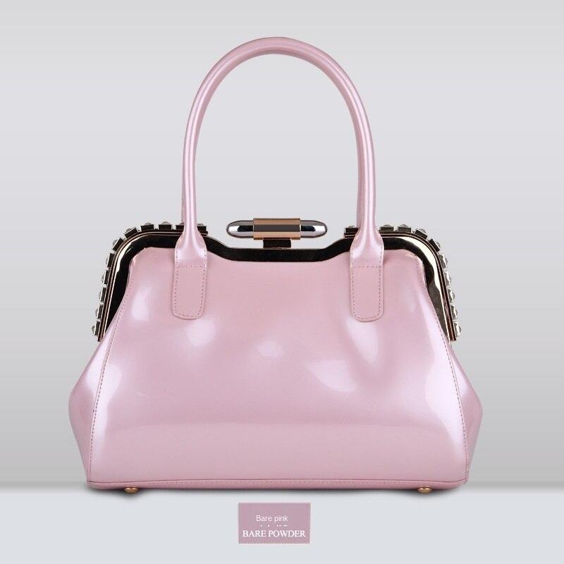 IELGY Weicher Griff, trägerlos, vertikal, quadratisch, PU, ​​einfarbig, modisch, tragbar, im europäischen und amerikanischen Stil