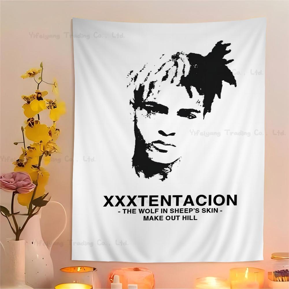 Hip Hop ZXXXTentacion Anime Tapestry Cheap Hippie Wall Hanging Bohemian Wall Tapestries Mandala Home Decor
