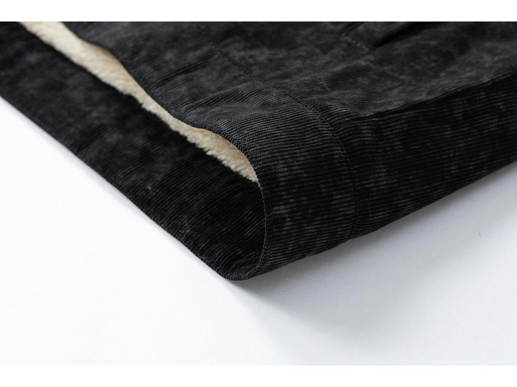 Men's Retro Corduroy Lambswool Winter Coat