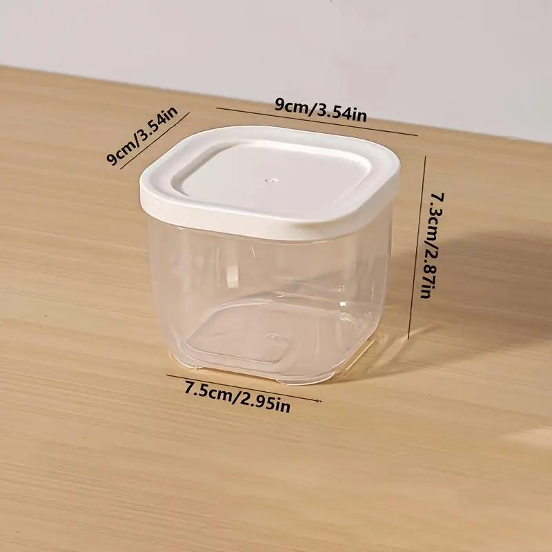 8pcs Leak-Proof Stackable Airtight Spice Containers with Lids Food Grade PP Material Storage Boxes Detachable Spice Onion Jars