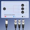 3Pin Audio Cable Adaptor Male To 3 Female XLR Splitter Cable 3 Way XLR Balanced Y Splitter Cable for Mixer Microphone Amplifier