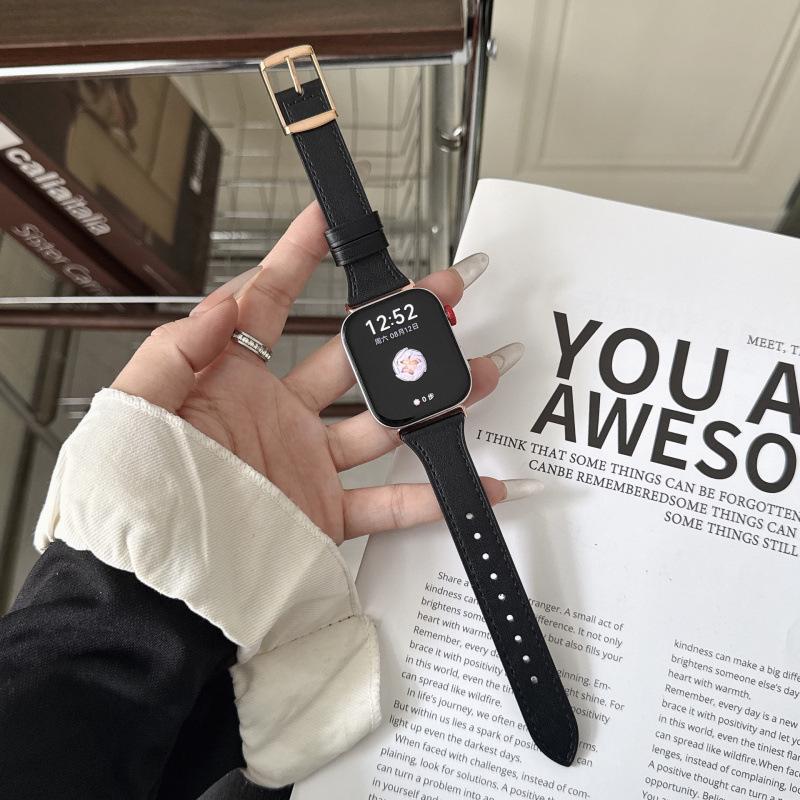 

Day-Shaped Buckle Plain Leather Strap for Huawei FIT3, FIT4 Pro, and WatchFit 2 Smartwatches WatchFit 4 Pro