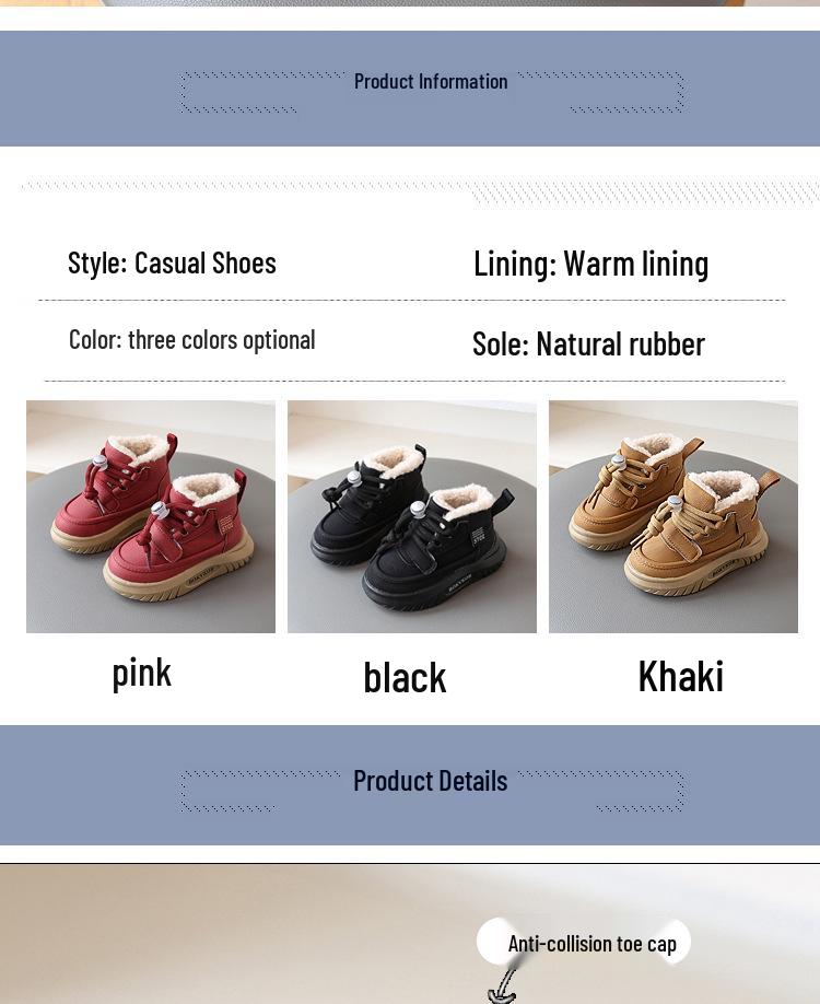 Zimní dětské sněhule 2024: Hustý, sametem podšitý chlapecký a dívčí korejský styl