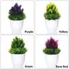 1 SET Mini Christmas Home Decor Artificial Flower Plastic Plant Simulation Bonsai Fake Potted