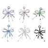 Beaded 3D Bowknot Charm Keychain Pendant Delicate Backpack Charm Fashion Phone Accessory Suitable for Various Occasion