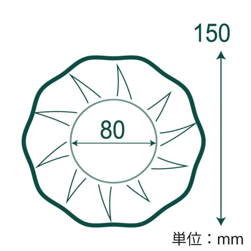 [Bulk Purchase] Shimojima HEIKO Disposable Paper Plates, Commercial Use, Stylish Craft, Sun Plate, 15cm, 1000 Plates (25 Plates x 40 Bags)