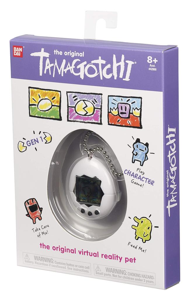 Tamagotchi Electronic Game, White/black