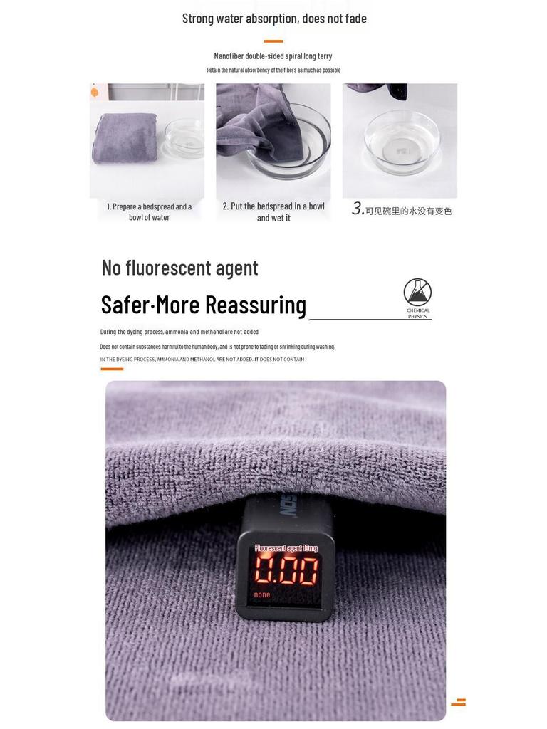 Large Absorbent Bedding Towel with Hole for Massage Therapy Bed
