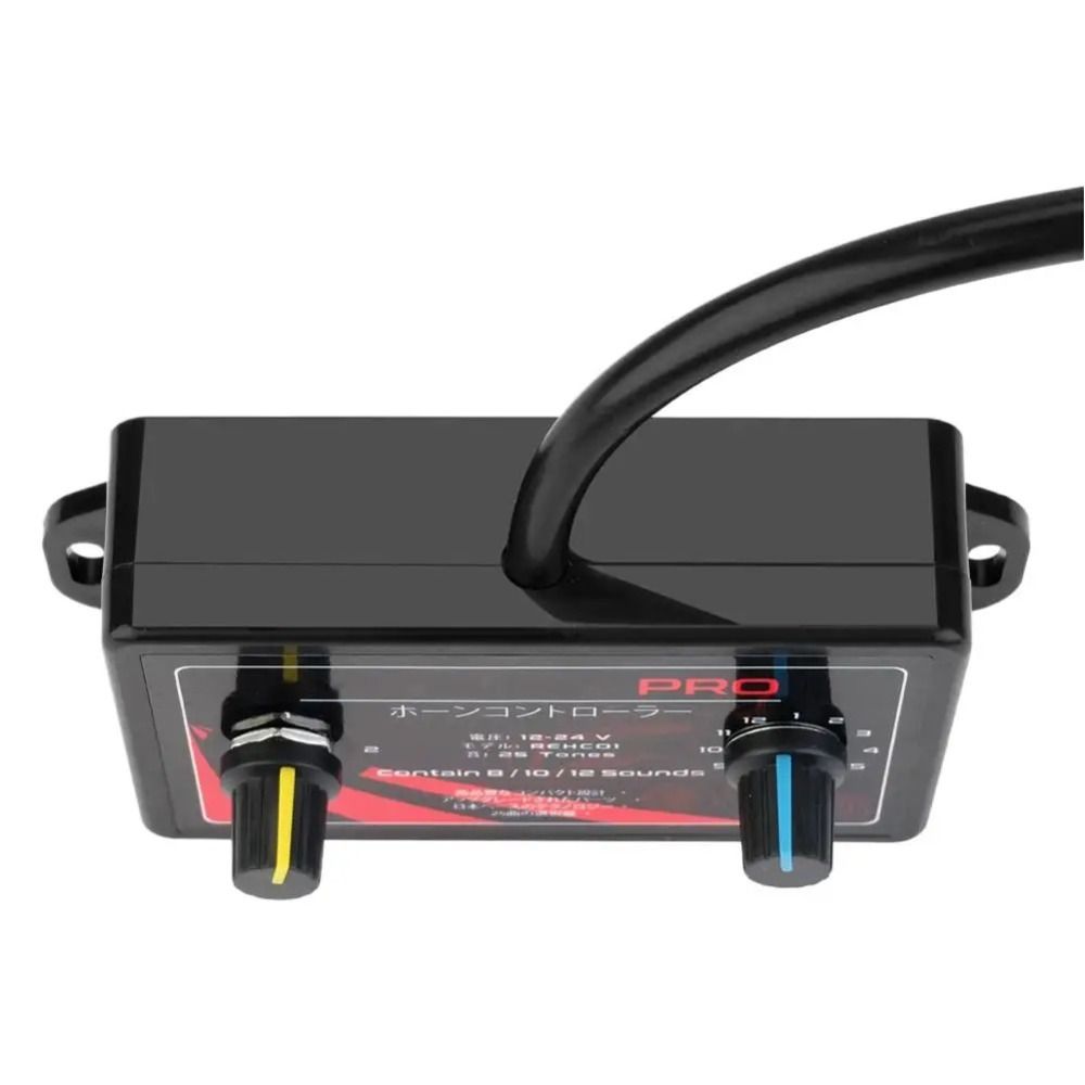 12-24V 25 Tones Horn Controller Black Horn Speaker New Snail Horn Control Unit