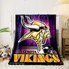 Minnesota Vikings Logo Design Blanket Flannel blanket for bedroom, living room, sofa, and nap sofas.