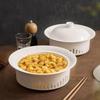 Premium White Porcelain Chafing Dish Plate