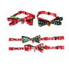 Christmas Cat Dog Collar Bow Tie Gift Adjustable Bell Neck Strap Pet Supplies