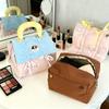 Cartoon Pattern Makeup Bag Cute Contrasting Color Zipper Handbag Concealed Buckle Toiletries Portable Storage Bag Cosmetic Bag