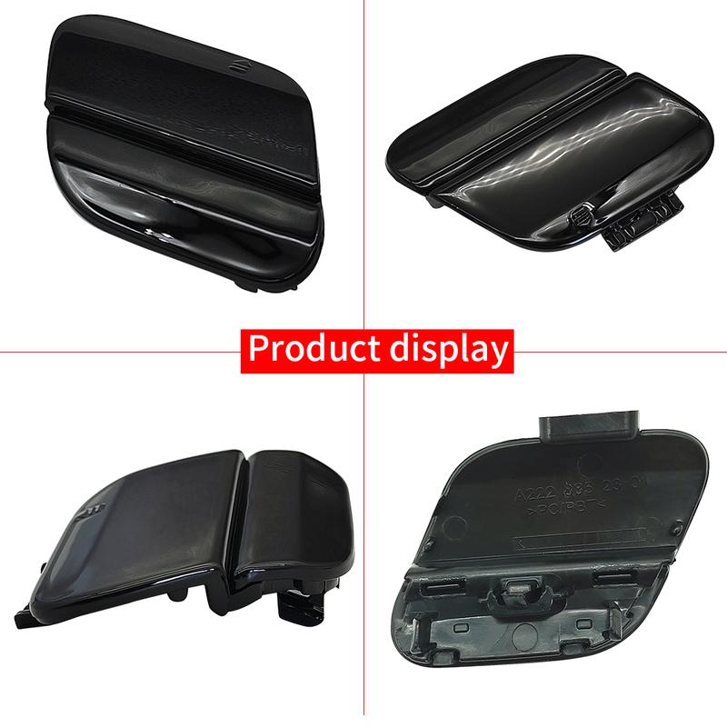 For Mercedes W222 Car Rear Bumper Tow Hook Cover Cap Black For Benz S Class 2018- S300 S350 S400 S500 S600 2228852301