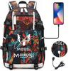 Large Capacity Schoolbag with Shoulder Strap; Student Three-piece Pencil Case Set