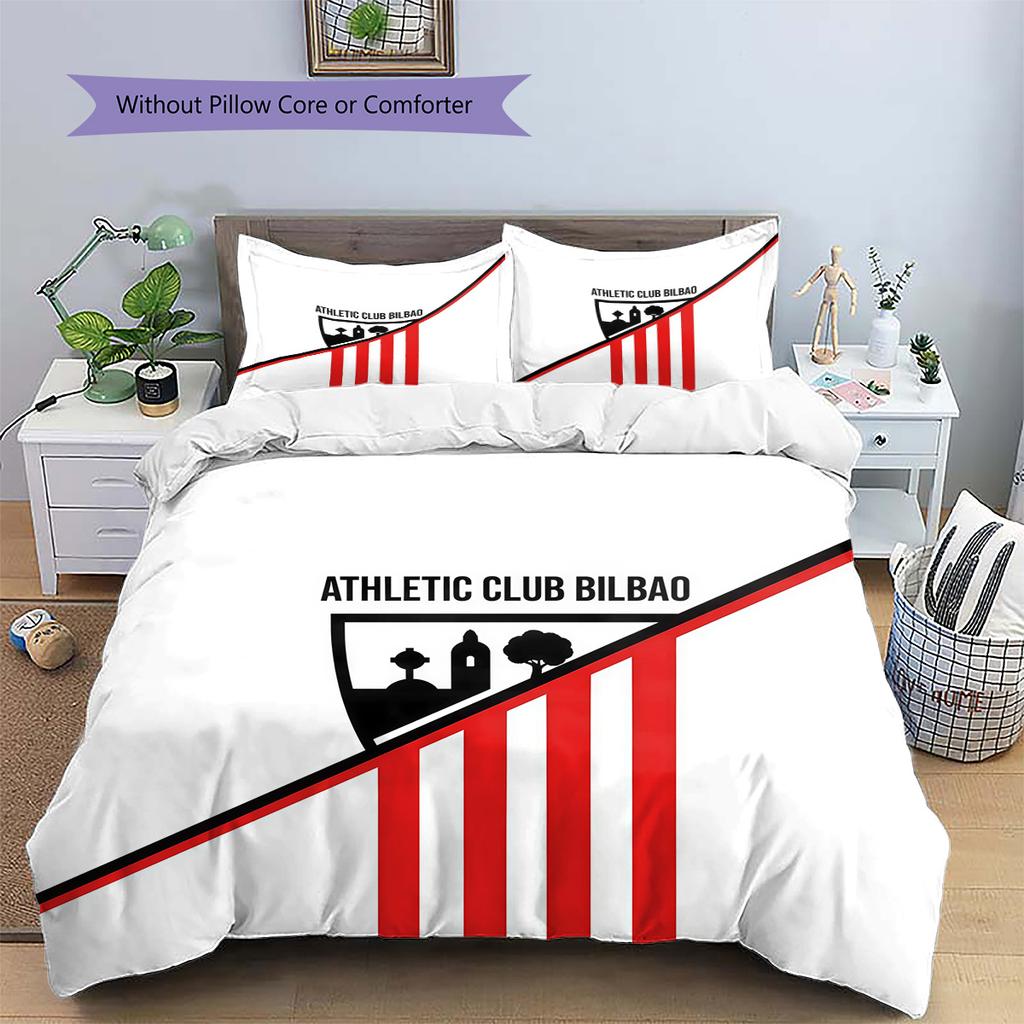 Athletic Club Muster Bettwäsche Steppdecken-Set Heimdekoration Geschenk (1 Bettbezug + 2 Kissenbezüge (ohne Füllung))