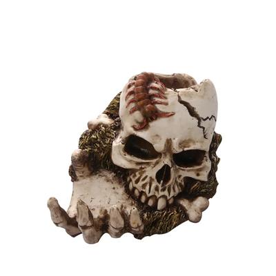 Skull Model Resin Skull Crafts Ornament Halloween Decoration Horror Movie Props Skeleton Skull for Halloween Personality Decor