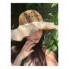 Women's Summer Straw Bucket Hat Foldable Fisherman Cap, Large Brim UV Protection for Beach & Kawaii Fashion