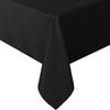 Black Rectangular Disposable Tablecloth 54x108 Inches for Parties Dinners and Events