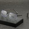 Titanium Alloy Men Women's Reading Glasses Vintage Business Anti Blue Light Far Sight Eyewear Finished Presbyopia Eyeglasses