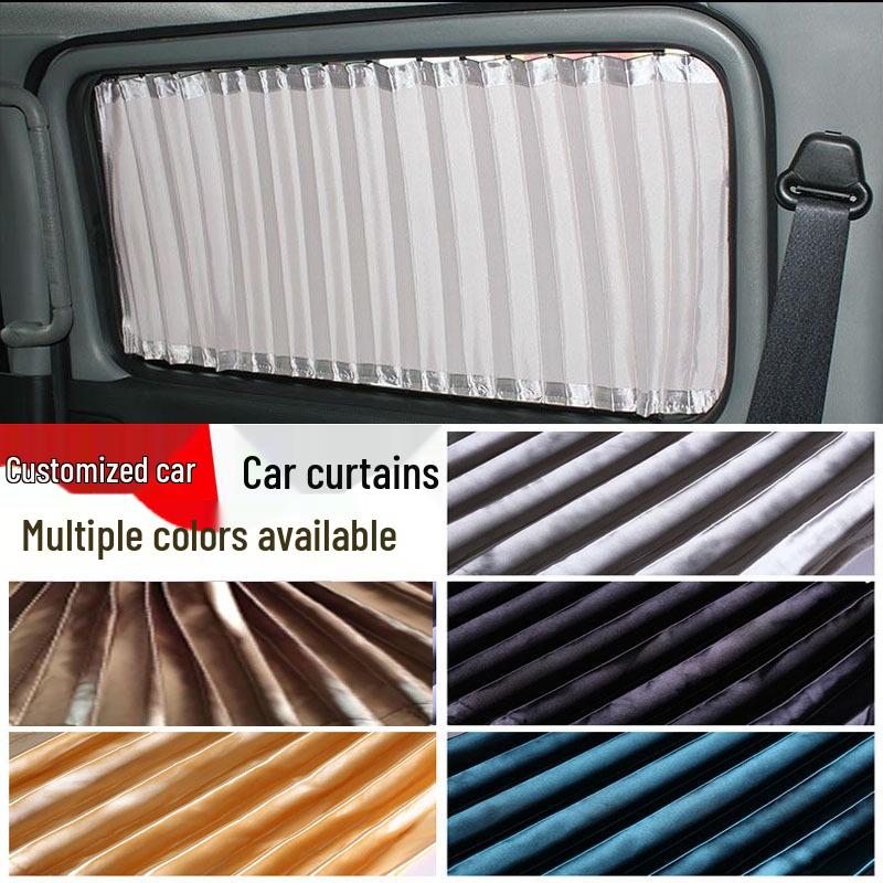 Sea Lion EV Sunshade Curtains - Sun Protection, Light Blocking, Heat Insulation, Special Double Track for Car Windows.
