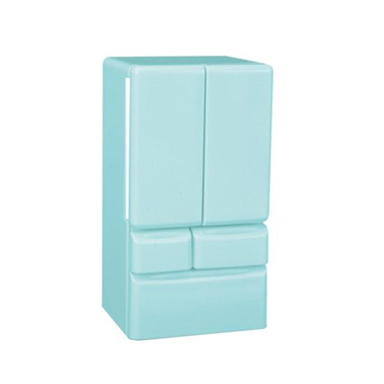 

Миниатюрный холодильник с открывающейся дверцей Реалистичный пластиковый кухонный прибор для игровой комнаты Декор для микро-сцены Масштаб 1/12 Игровой аксессуар для детей небесно-голубой