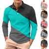 Men's Long-sleeved Collared Button-down Pocket Casual Top
