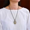 Love and Fashion2025New Yellow Wealth God Pendant Necklace for Men and Women, Fortune-Attracting and Wealth-Protecting Pendant, Fashionable and