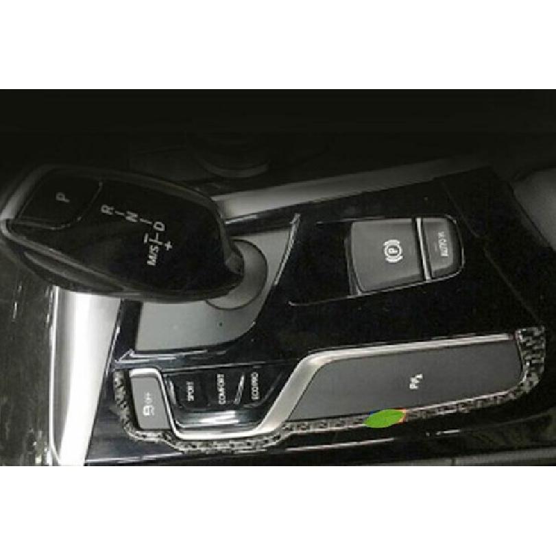 Real Carbon Fiber Central Console Gear Shift Strip Trim For BMW 5 Series 2018-22