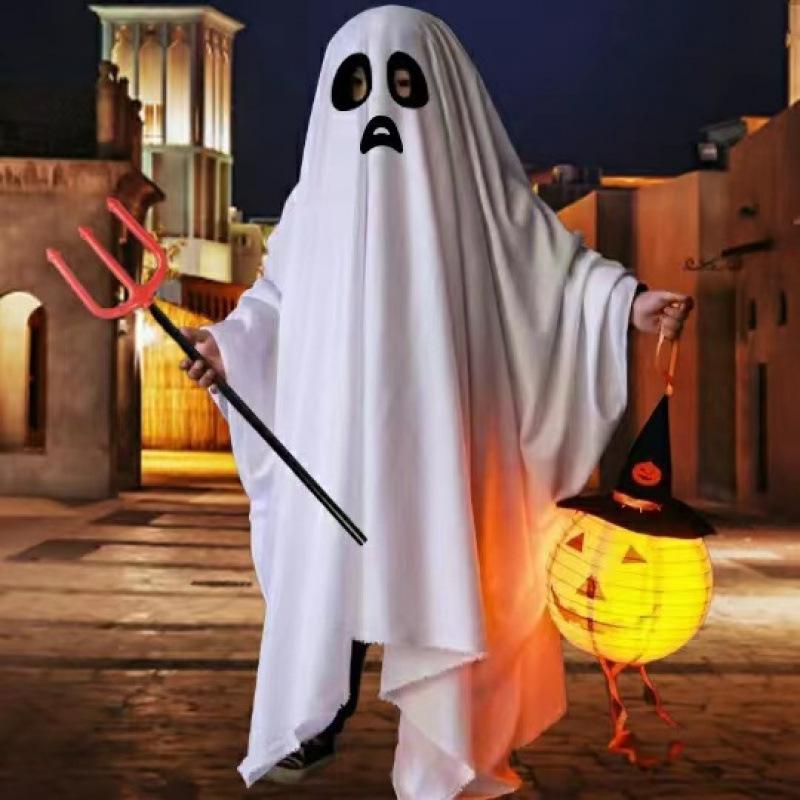 Halloween Red Face Black Face Masquerade Dress Up Children Costumes Cape Cape Ghost Children Halloween Adult