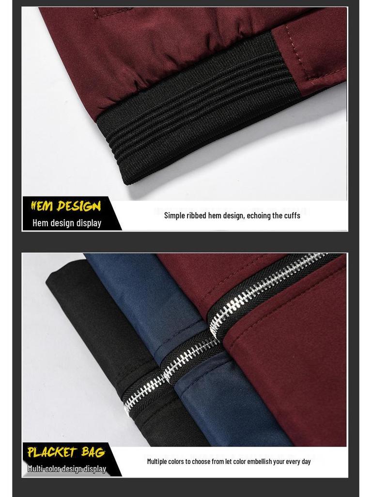 Men's Breathable Casual Jacket - Hoodless, Zipper, Japanese Style for Spring and Autumn