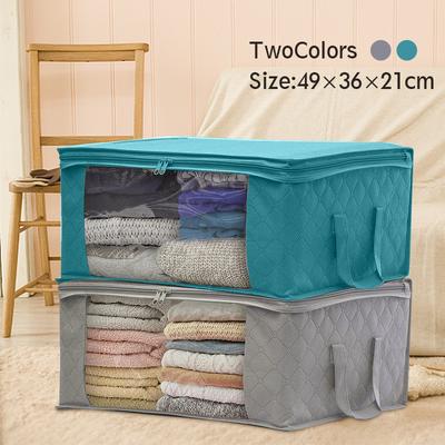 1 PCS Non-woven Foldable Storage Bag Organizers Dust-proof for Clothes, Quilts,Closets