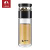 TOMIC Double Wall Glass Tea Infuser Bottle