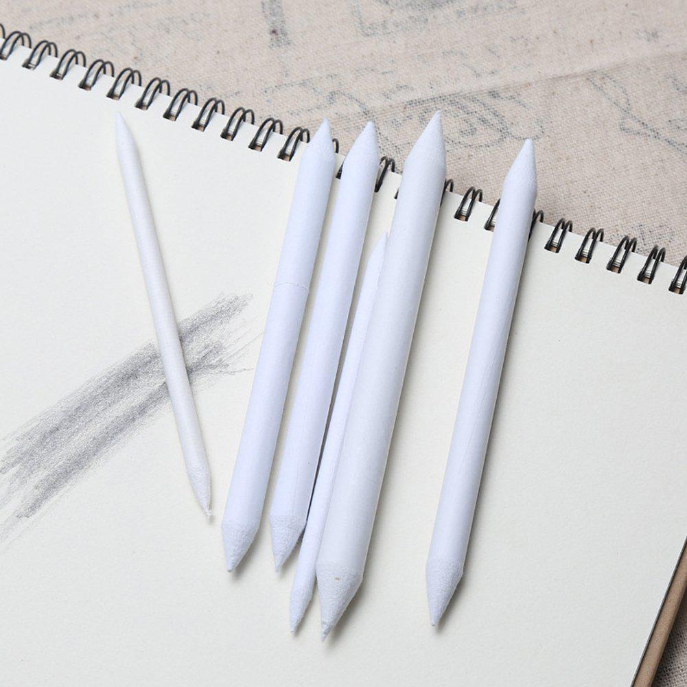 6pcs/set Double-headed Paper Brush Set Fine Arts Sketch Smudge Correction Pen