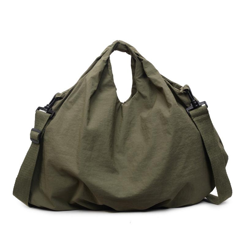 Cool solid color pleated underarm bag simple commuting large capacity new handbag shoulder bag casual shopping bag