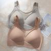 No Trace Bra Women's Strapless Bra Women's Breast Collection Accessory Anti Sagging Large Size No Steel Ring Full Cup Bra